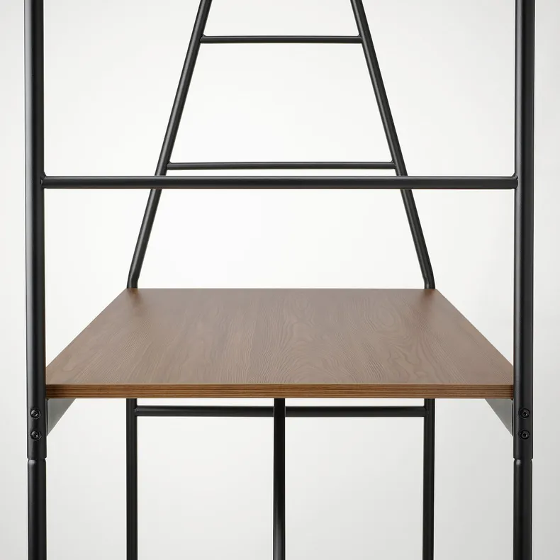 IKEA HÅVERUD ХОВЕРУД / DALFRED ДАЛЬФРЕД, стіл+4 табурети, чорний / чорний, 105 см 994.288.90 фото №5