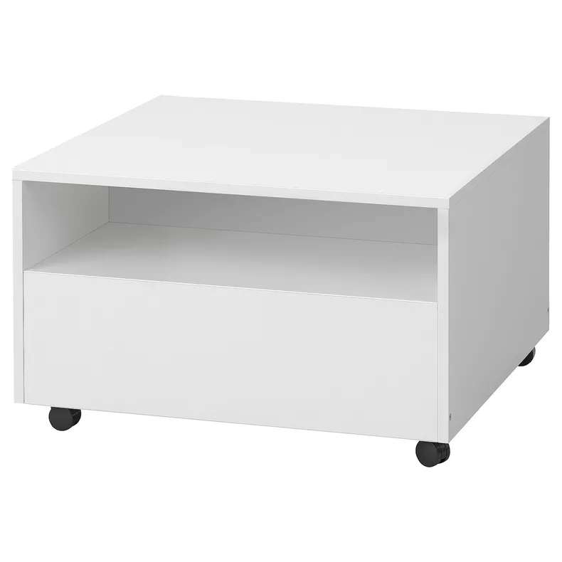 IKEA GARNANÄS ГАРНАНЭС, журнальный стол, белый, 65x65 см 105.550.99 фото №1