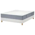 IKEA LYNGÖR ЛИНГЁР, тахта, Vågstranda medium hard / light blue white, 180x200 см 495.541.88 фото thumb №1