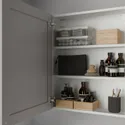 IKEA ENHET ЕНХЕТ, настінн шафа з 2 поличками/дверцят, біла/сіра рамка, 60x17x75 см 993.236.66 фото thumb №2