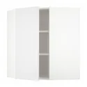 IKEA METOD МЕТОД, угловой навесной шкаф с полками, белый / Стенсунд белый, 68x80 см 894.091.99 фото thumb №1
