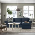 IKEA EKTORP ЕКТОРП, 3-місний диван із кушеткою, КІЛАНДА темно-синій 995.090.37 фото thumb №2