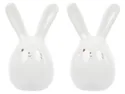 BRW Набор солонок (2 шт) BRW Кролики, керамика, белый 092530 фото thumb №1