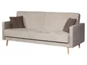 BRW Тримісний диван Leto розкладний з контейнером плед бежевий, Rosario 468 Brown / Rosario 461 Beige WE-LETO-G1_B9719B фото thumb №2