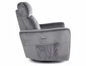 Розкладне крісло оксамитове SIGNAL HELIOS M Velvet, Bluvel 14 - сірий фото thumb №5