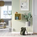 IKEA EKET ЕКЕТ, настінний стелаж, блідо-жовтий, 35x35x35 см 895.213.65 фото thumb №3