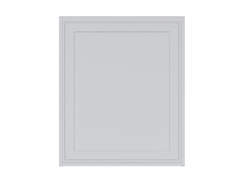 BRW Кухонный верхний шкаф Verdi 60 см со сливом правый светло-серый матовый, греноловый серый/светло-серый матовый FL_GC_60/72_P-SZG/JSZM фото №1