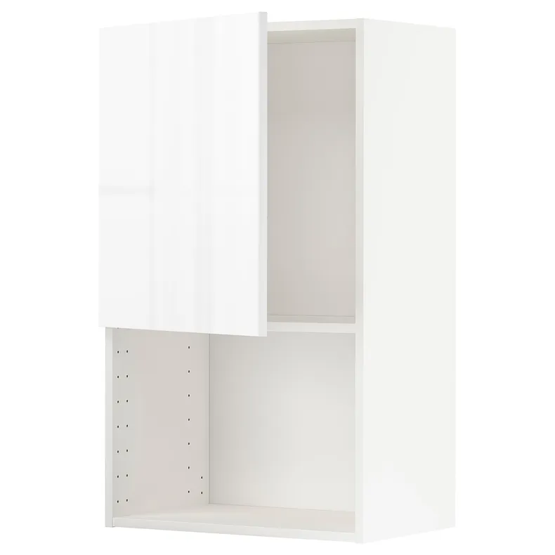 IKEA METOD МЕТОД, навесной шкаф для СВЧ-печи, белый / Рингхульт белый, 60x100 см 694.557.00 фото №1