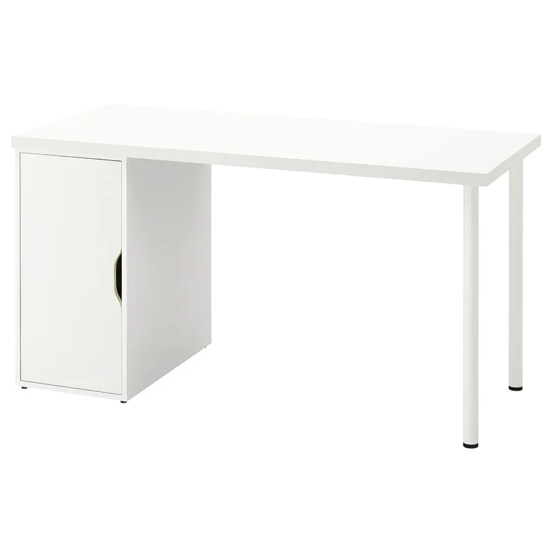 IKEA LAGKAPTEN ЛАГКАПТЕН / ALEX АЛЕКС, письменный стол, белый, 140x60 см 095.215.95 фото №1