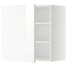 IKEA METOD МЕТОД, шафа навісна із полицями, білий / РІНГХУЛЬТ білий, 60x60 см 594.547.58 фото