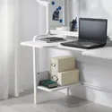 IKEA FREDDE ФРЕДДЕ, геймерский стол, белый, 140 / 185x74x146 см 104.510.68 фото thumb №3
