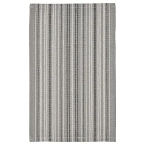 IKEA TRANSPORTLED ТРАНСПОРТЛЕД, килим, пласке плетіння, сірий / смугастий, 50x80 см 905.374.31 фото