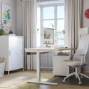 IKEA MITTZON МІТТЗОН, письмовий стіл, береза біла okl, 160x80 см 695.291.12 фото thumb №6