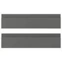 IKEA VOXTORP ВОКСТОРП, фронтальная панель ящика, тёмно-серый, 40x10 см 904.541.00 фото thumb №1
