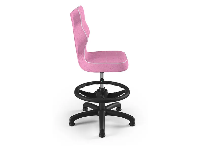 BRW Дитячий стілець на підставці для ніг рожевий, розмір 4 OBR_PETIT_CZARNY_ROZM.4_WK+P_VISTO_8 фото №2