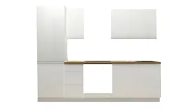 BRW Кухонный гарнитур Sole 265 см без столешницы белый глянец, альпийский белый/глянцевый белый FH_265_WL_BBL-BAL/BIP фото