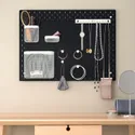 IKEA SKÅDIS СКОДІС, настінна перфорована дошка, чорний, 76x56 см 505.343.78 фото thumb №5