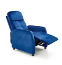 Кресло реклайнер мягкое раскладное HALMAR FELIPE 2, темно-синий фото thumb №1