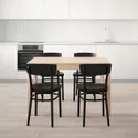 IKEA EKEDALEN ЕКЕДАЛЕН / IDOLF ІДОЛЬФ, стіл+4 стільці, береза/чорний, 120/180 см 092.214.60 фото thumb №2