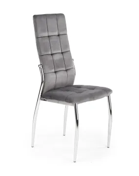 Кухонний стілець HALMAR K416 сірий оксамит фото