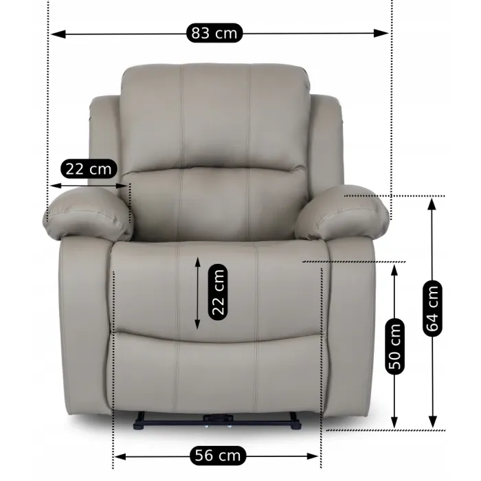 Масажне крісло MEBEL ELITE BONO, екошкіра: сірий фото №21