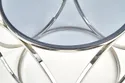 Журнальный столик HALMAR VENUS S, рама - серебро, стекло - дымчатое фото thumb №3