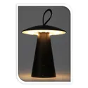BRW Светодиодная настольная лампа Mushroom с диммером черная 093025 фото thumb №2