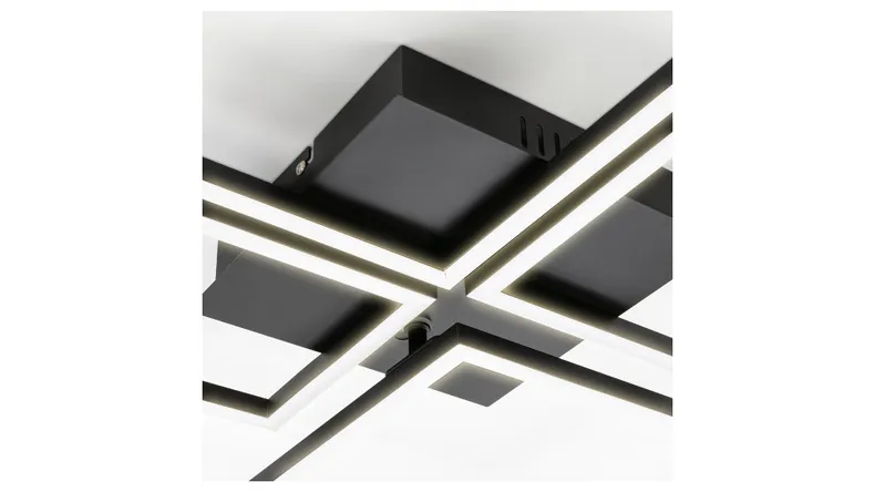 BRW Каркасный светодиодный потолочный светильник с диммером черный 085499 фото №3