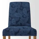 IKEA BERGMUND БЕРГМУНД, стілець, імітація. дуб / квільсфорс темно-синій / блакитний 494.289.77 фото thumb №5
