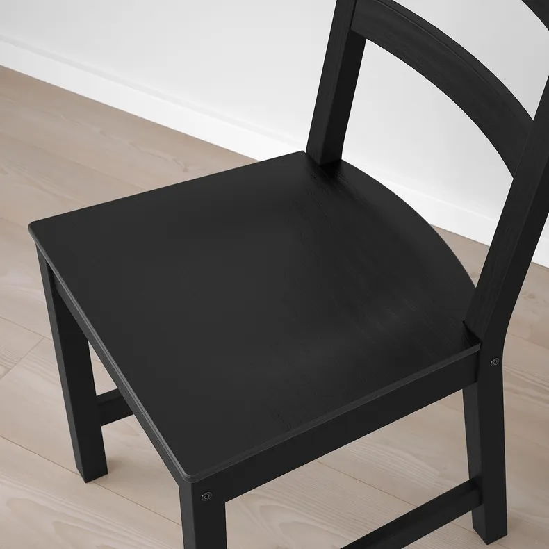 IKEA SKOGSTA СКОГСТА / NORDVIKEN НОРДВИКЕН, стол и 6 стульев, акация / черный, 235x100 см 694.826.90 фото №5