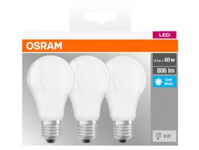 BRW Osram, Світлодіодна лампочка 3шт E27 8,5Вт 077227 фото