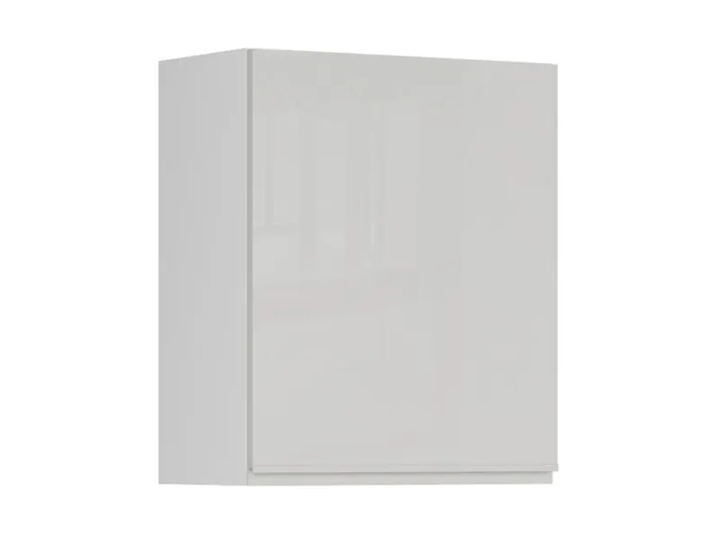 BRW Кухонный гарнитур Sole 60 см со сливом слева светло-серый глянец, альпийский белый/светло-серый глянец FH_GC_60/72_L-BAL/XRAL7047 фото №2