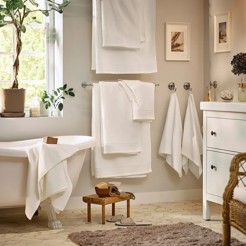 IKEA VINARN ВІНАРН, банний рушник, білий, 70x140 см 605.548.46 фото №5