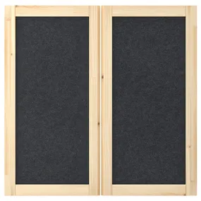 IKEA IVAR ИВАР, дверь, темно-серый / войлок, 42x83 см 305.345.67 фото