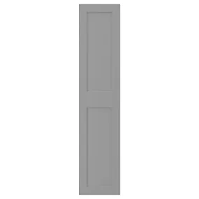 IKEA GRIMO ГРІМО, дверцята з петлями, сірий, 50x229 см 193.321.94 фото
