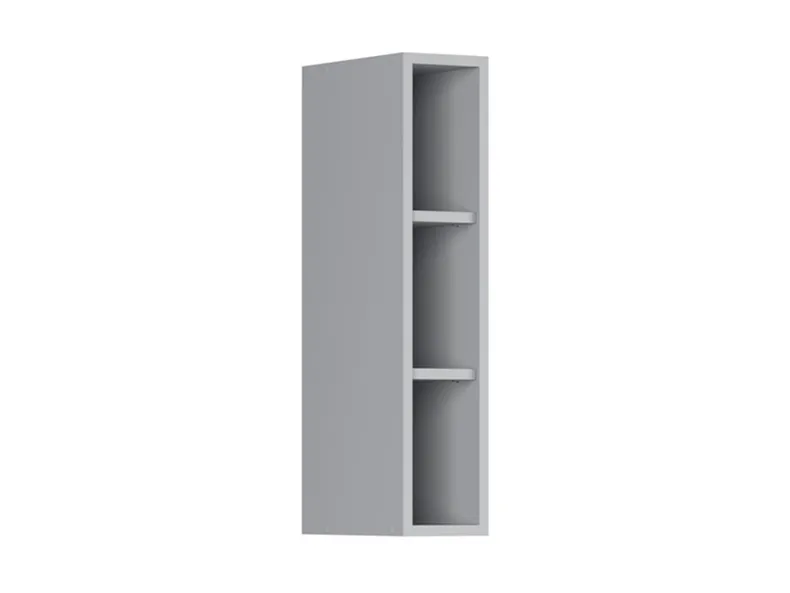BRW Кухонный шкаф с открытым верхом 15 см серый grenola, гренола серая G_15/72-SZG фото №2
