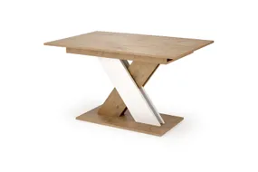 Обідній стіл розкладний HALMAR XARELTO 130-175x85 см дуб ланселот - білий фото