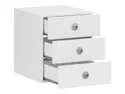 BRW Шкаф-пьедестал Time 43 см с 3 ящиками белый, белый KOM3S/43-BI фото thumb №3
