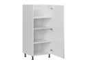 BRW кухонна шафа для вбудованого холодильника Top Line 60 см права глянцевий білий, альпійський білий/глянцевий білий TV_DL_60/143_P-BAL/BIP фото thumb №4