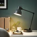 IKEA HEKTAR ХЕКТАР, робоча лампа з функц бездрот зарядж, темно-сірий 603.234.36 фото thumb №2