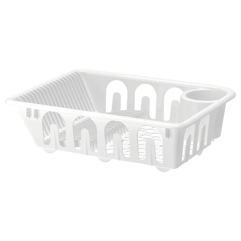 IKEA FLUNDRA ФЛУНДРА, сушарка для посуду, білий 401.769.50 фото №1