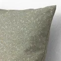 IKEA UDDBRÄKEN УДДБРЭКЕН, подушка, серо-зеленый узор из листьев, 50x50 см 405.701.97 фото thumb №5