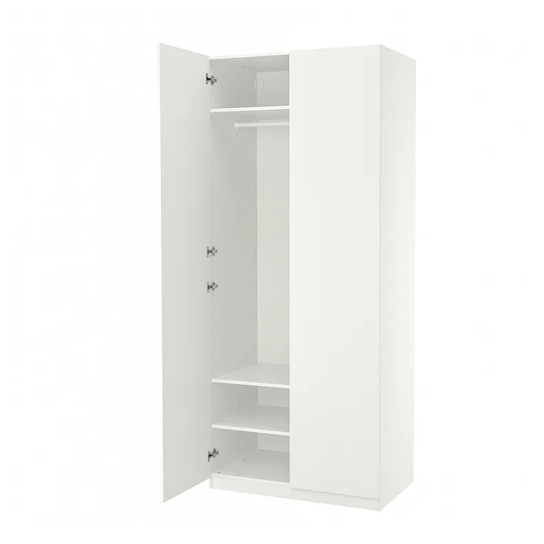 IKEA PAX ПАКС / FORSAND ФОРСАНД, гардероб, білий / білий, 100x60x236 см 095.006.49 фото №1