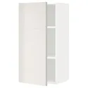 IKEA METOD МЕТОД, шафа навісна із полицями, білий / Ringhult світло-сірий, 40x80 см 594.584.12 фото thumb №1