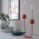 IKEA SILVERPÄRON СИЛВЕРПЭРОН, подсвечник для свечи/греющей свечи, ярко-красный, 29 см 605.749.86 фото thumb №2