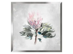 BRW живопись акварелью растение №2 50x50 см серый 082638 фото