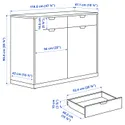 IKEA TONSTAD ТОНСТАД, сервант, крем, 120x47x91 см 904.888.74 фото thumb №5