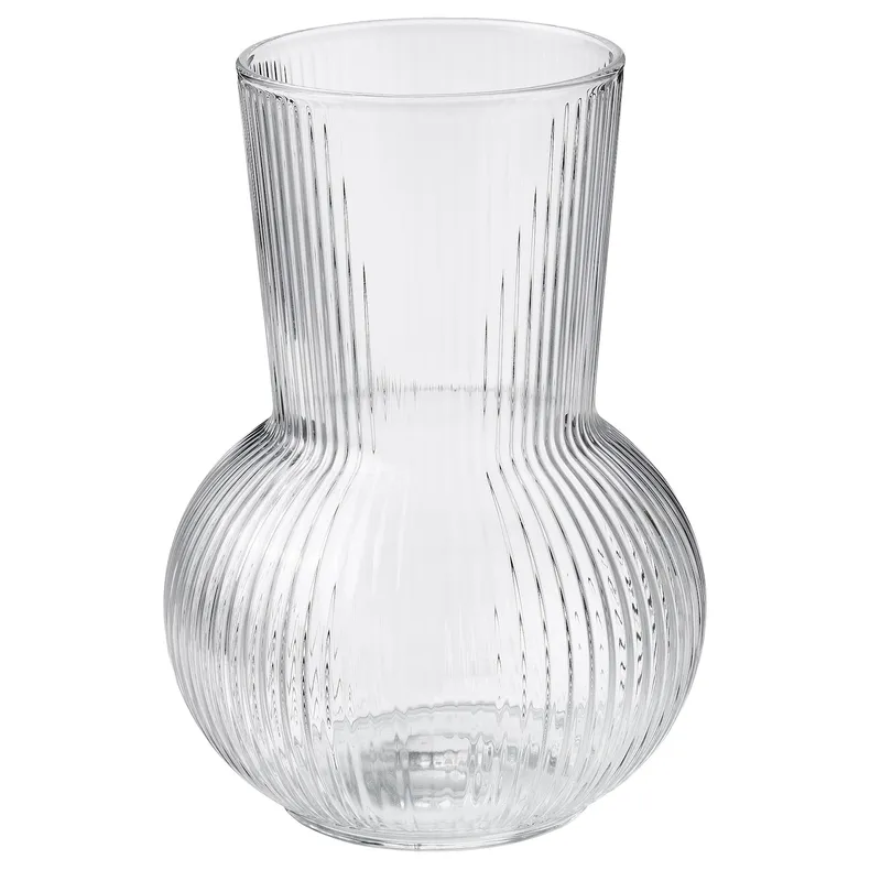IKEA PÅDRAG ПОДРАГ, ваза, прозрачное стекло, 17 см 104.709.91 фото №1