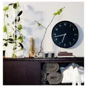 IKEA BONDIS БОНДІС, настінний годинник, низьковольтний / чорний, 38 см 105.430.92 фото thumb №6