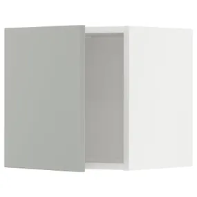 IKEA METOD МЕТОД, навесной шкаф, белый / светло-серый, 40x40 см 195.390.24 фото